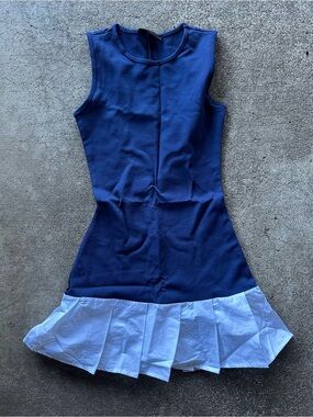 21 Saints Blue Sleeveless Mini Dress